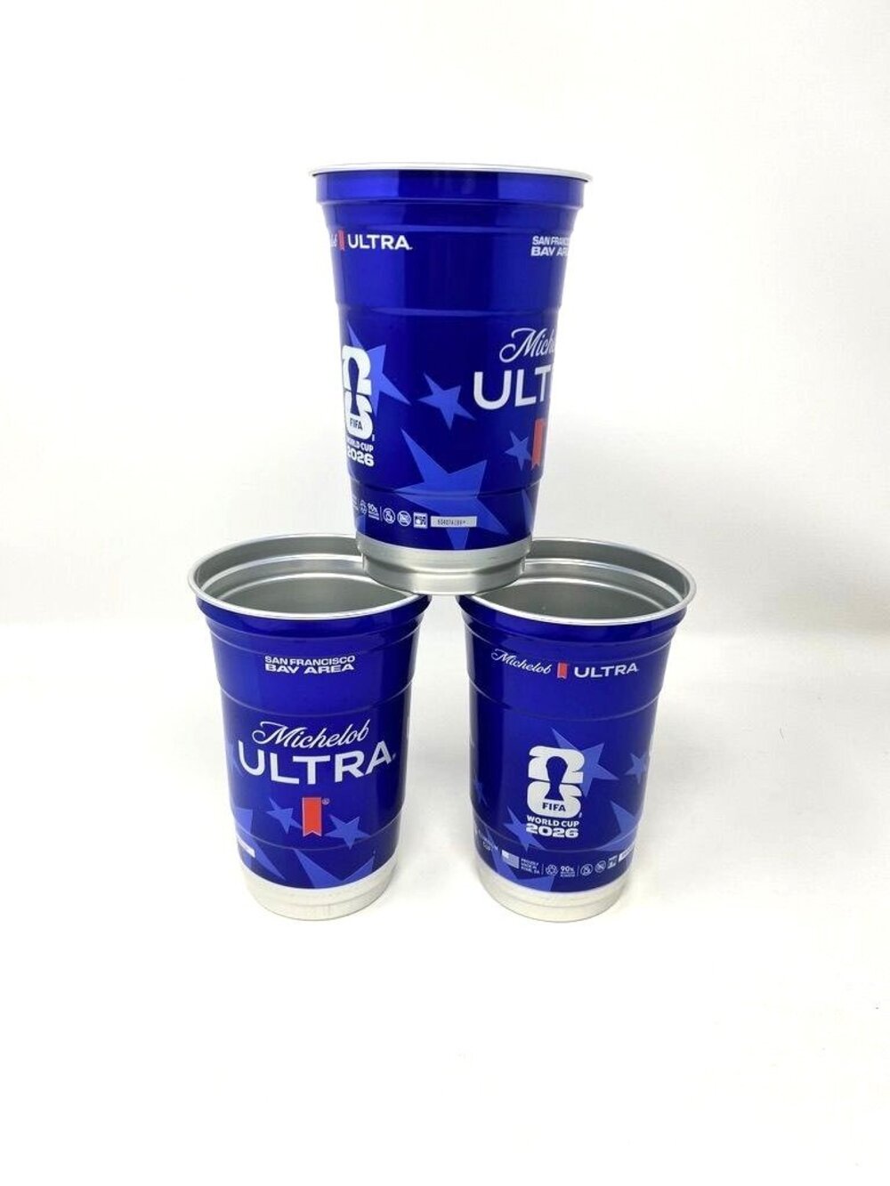 FIFA 2026 World Cup x Michelob Ultra 3 Reusable Aluminum Cups San Francisco Bay